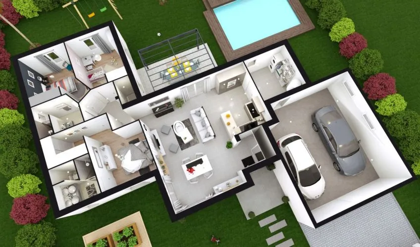 Projet de construction d'une maison 102 m² avec terrain à CEBAZAT (63)
