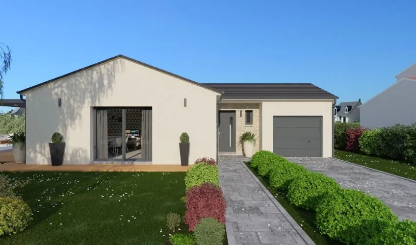 Projet de construction d'une maison 101 m² avec terrain à MONTMERLE-SUR-SAONE (01)
