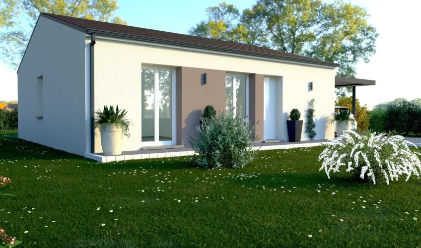 Projet de construction d'une maison 75 m² avec terrain à SAINT-ROMAIN-SOUS-GOURDON (71)