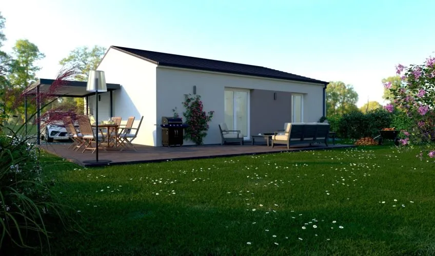 Projet de construction d'une maison 75 m² avec terrain à SAINT-ROMAIN-SOUS-GOURDON (71)