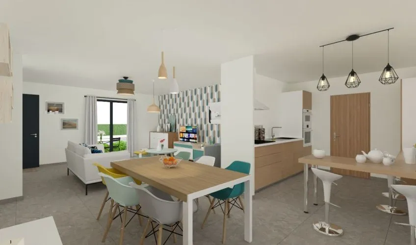 Projet de construction d'une maison 90 m² avec terrain à CHEVROUX (01)