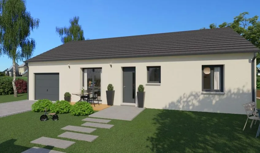 Projet de construction d'une maison 90 m² avec terrain à SAINT-ROMAIN-SOUS-GOURDON (71)