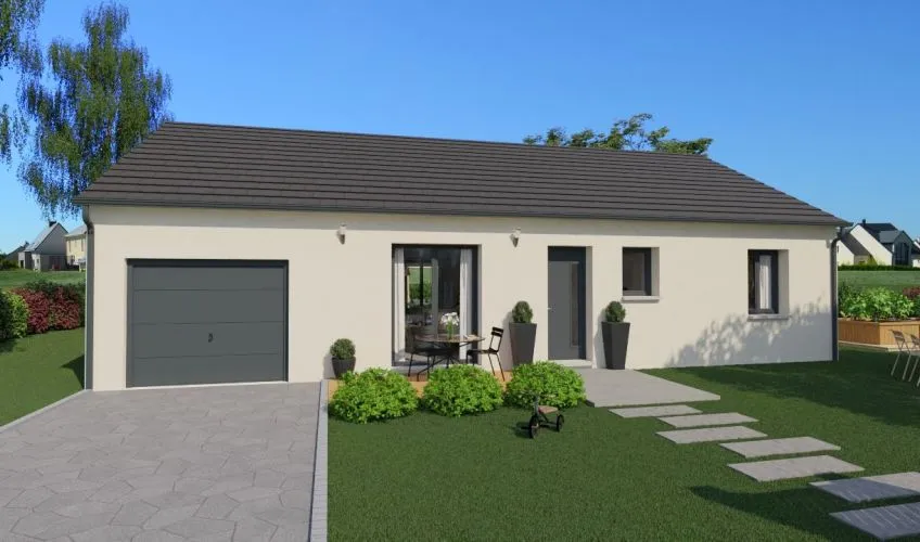 Projet de construction d'une maison 90 m² avec terrain à SAINT-ROMAIN-SOUS-GOURDON (71)
