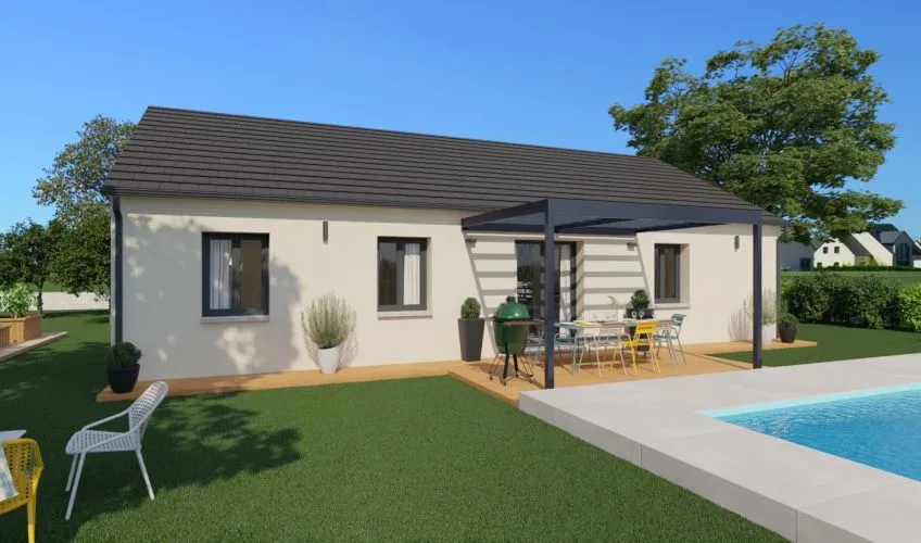 Projet de construction d'une maison 90 m² avec terrain à SAINT-ROMAIN-SOUS-GOURDON (71)