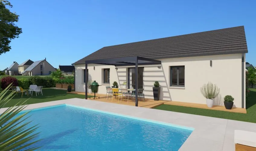 Projet de construction d'une maison 90 m² avec terrain à SAINT-ROMAIN-SOUS-GOURDON (71)