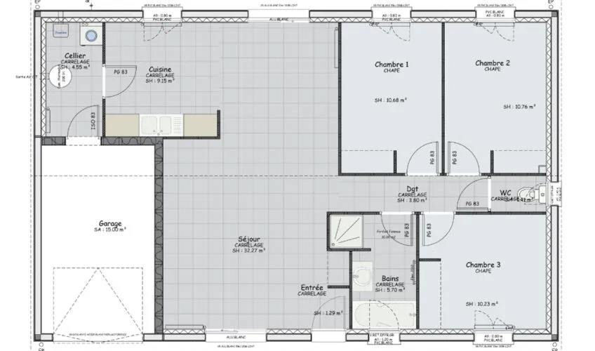 Projet de construction d'une maison 90 m² avec terrain à SAINT-ROMAIN-SOUS-GOURDON (71)