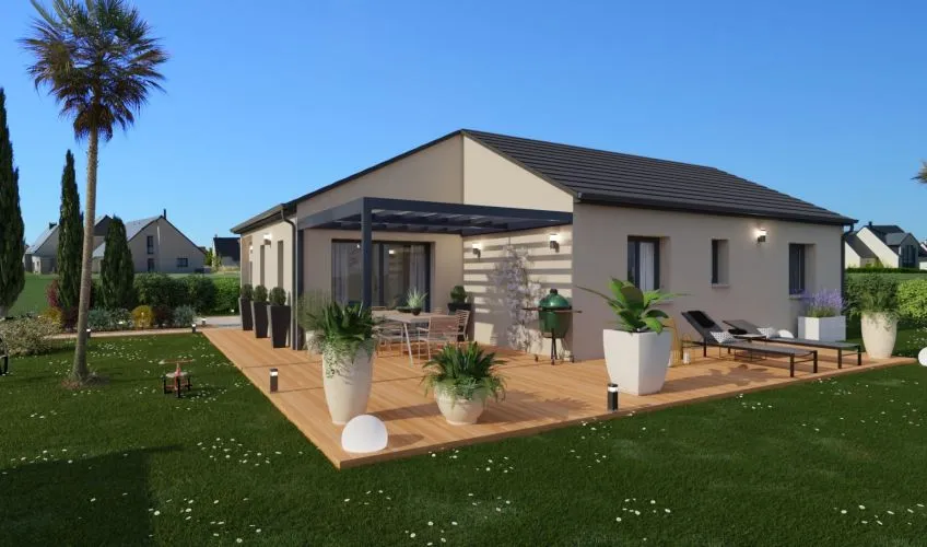 Projet de construction d'une maison 91 m² avec terrain à MONTCEAU-LES-MINES (71)